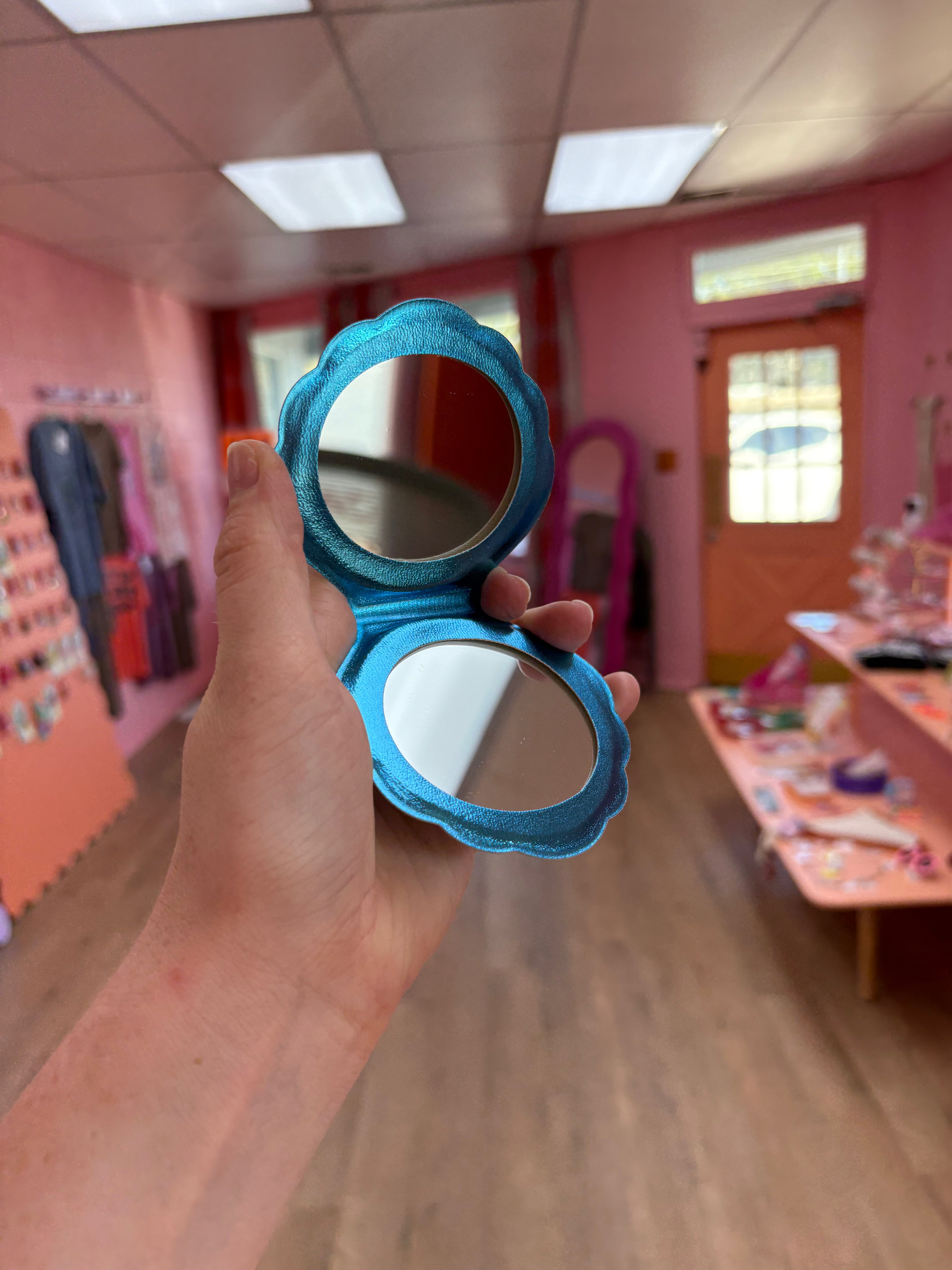 Seashell Travel Mirror